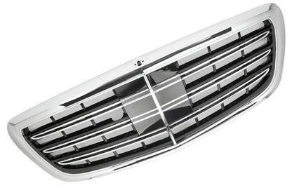 Sports grille for Mercedes W222 S-Class black chrome in AMG look 