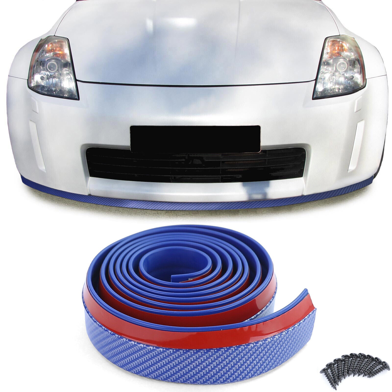 Battitacco laterale labbro spoiler anteriore universale flessibile 2.5mx5cm AUTOELEGANCERICAMBI