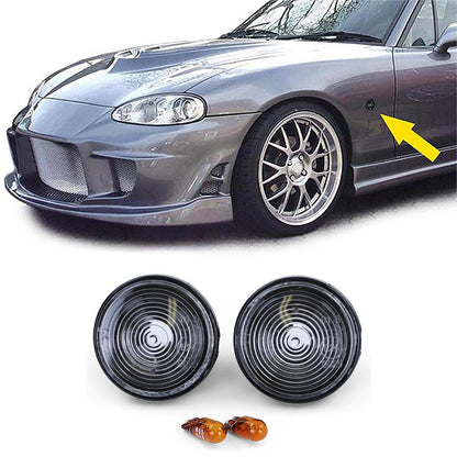 Smoked Black Clear Glass Side Marker Light for Mazda MX5 