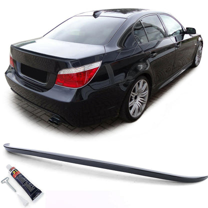 Spoiler posteriore sportivo labbro nero lucido con ABE adatto per BMW Serie 5