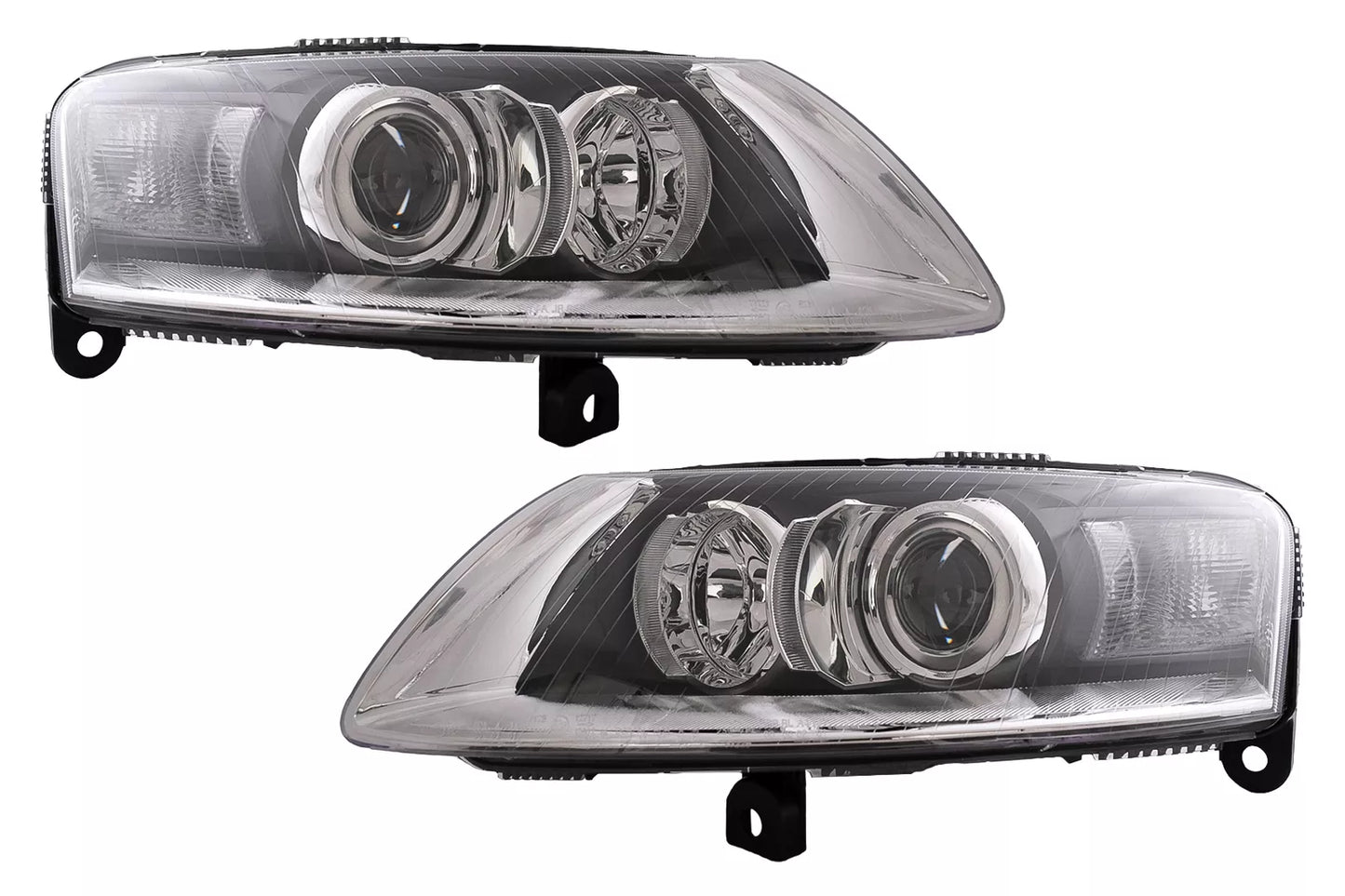 ⭐Fari allo xeno per Audi A6 4F C6 04.2004-2008 cromati senza AFS⭐
