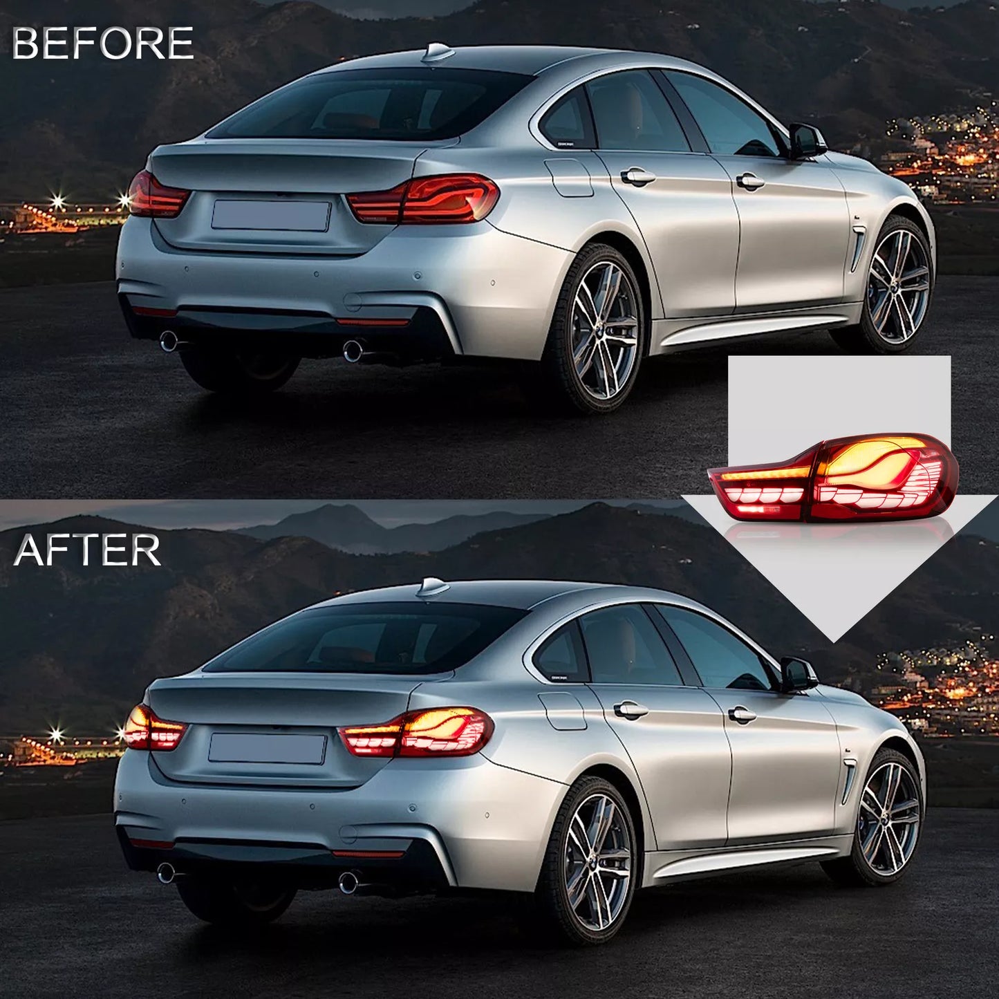 🔥ART.2867 Fanali Posteriori a LED GTS Style – BMW Serie 4 / M4 (F32 F33 F36 )🔥