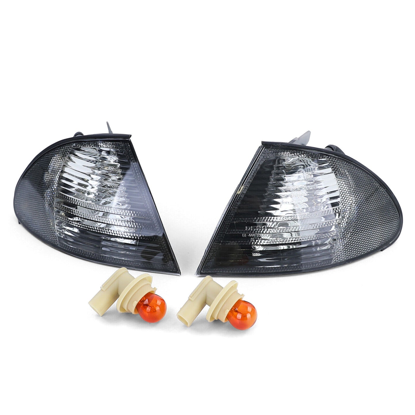 Indicatore di direzione in cristallo nero aftermarket compatibile con BMW 3ER E46 Berlina Touring 98-01