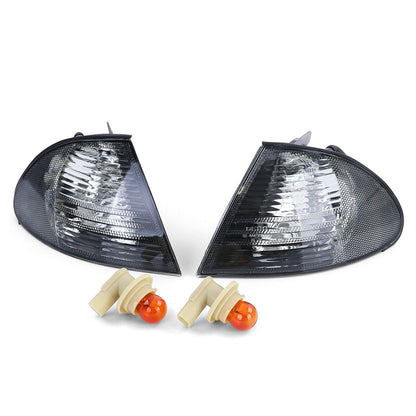 Indicatore di direzione in cristallo nero aftermarket compatibile con BMW 3ER E46 Berlina Touring 98-01