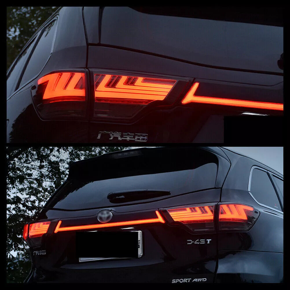 🔥ART.2860 Fanali Posteriori a LED Fumé – Toyota Highlander (2014–2019)🔥