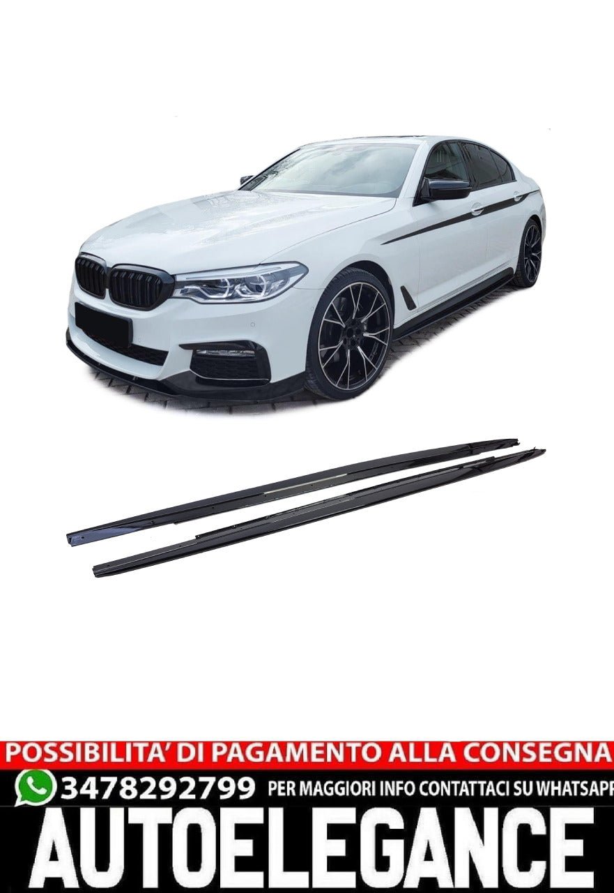 sotto Minigonne Laterali Nero Lucido adatto per BMW Serie 5 G30 G31