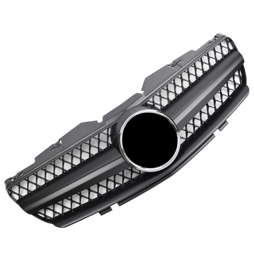 Griglia sportiva per Mercedes R230 SL 2001-2006 nero opaco AMG LOOK