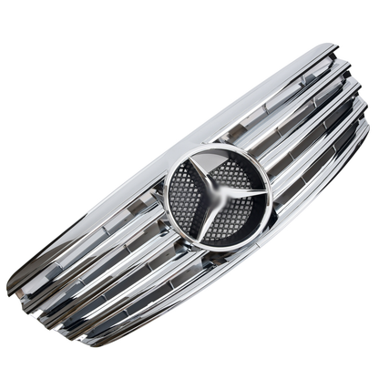 Griglia sportiva per Mercedes W211 S211 E 2002-04 / 2006 cromata AMG LOOK