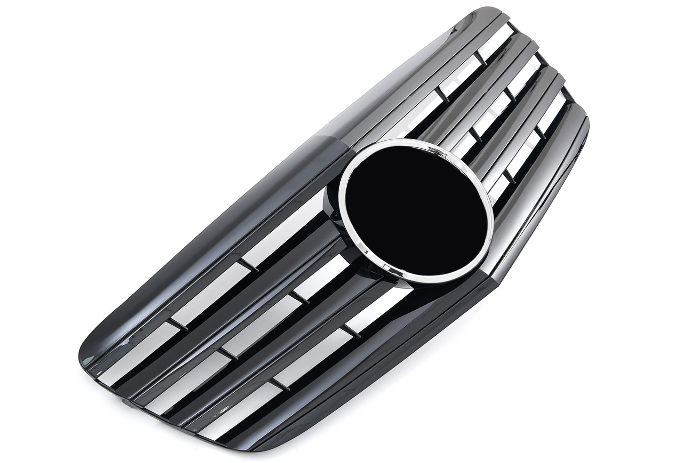 GRIGLIA RADIATORE SPORTIVA LUCIDA NERA ADATTA PER MERCEDES W211 CLASSE E