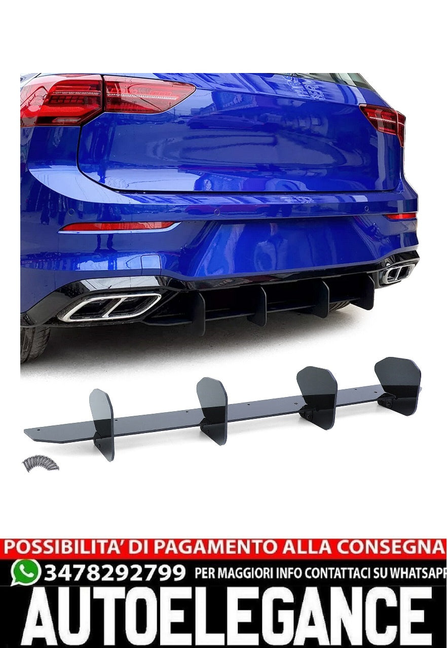 Splitter Rear Diffuser Rear Attachment Performance for VW Golf 8 Berline