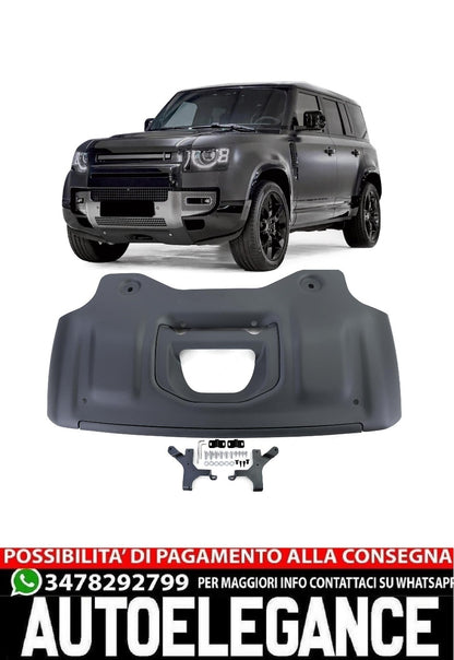 Protezione antincastroAlluminio Nero per Land Rover Defender L663 90 110 da 19