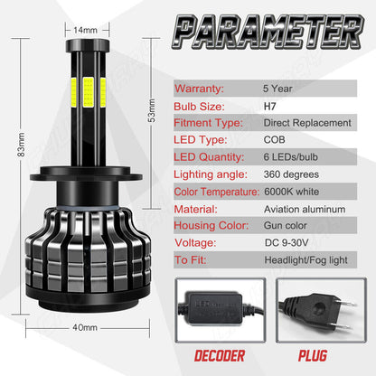 Per Land Rover Range Rover Sport 06-09 Faro LED 6000K + KIT lampadine fendinebbi