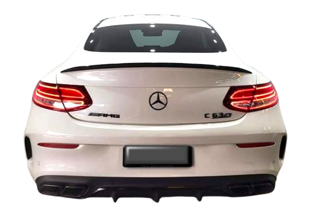 💫ART.4760 Spoiler adatto per Mercedes CLASSE C COUPE AMG Nero Lucido 15-18💫