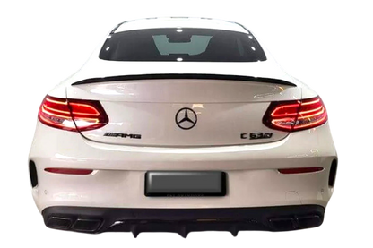 💫ART.4760 Spoiler adatto per Mercedes CLASSE C COUPE AMG Nero Lucido 15-18💫