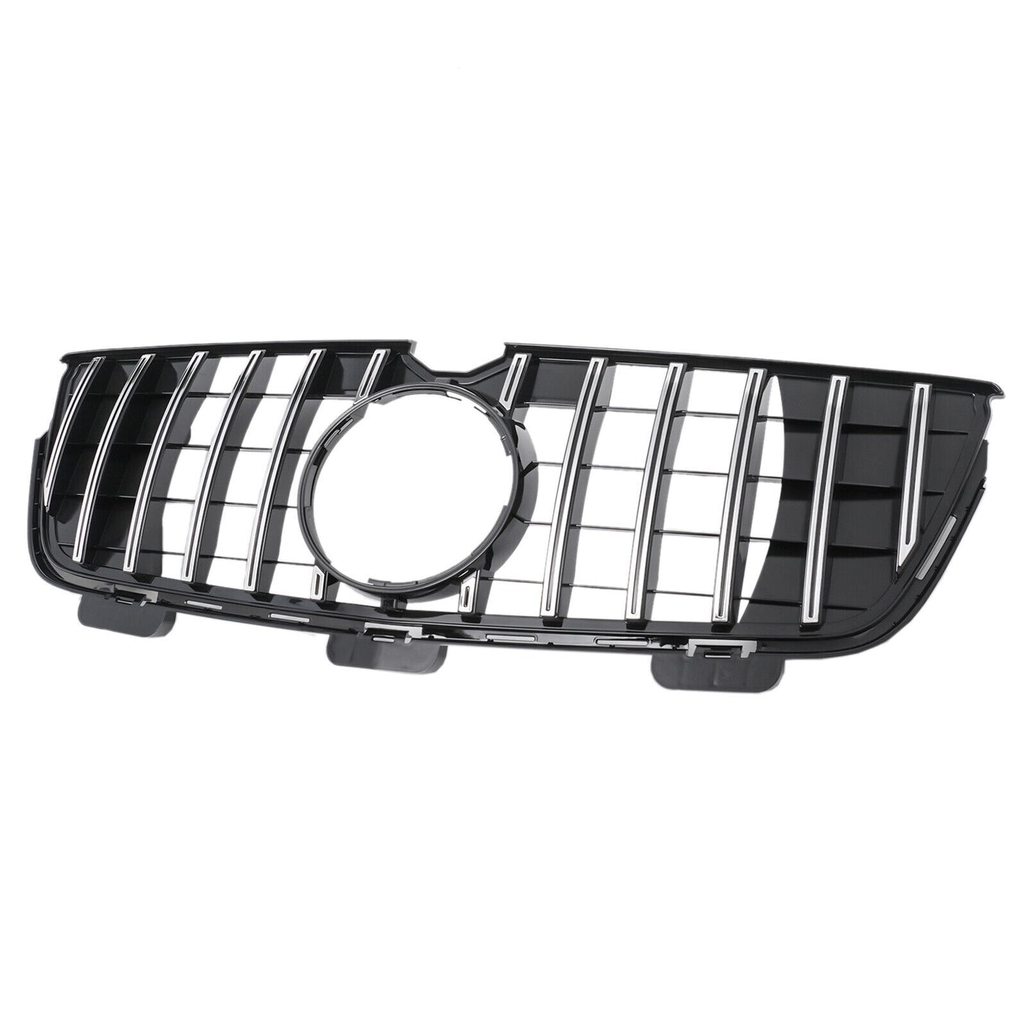 GT Grille Fit For Mercedes GL Class W164 X164 2010-2012 Chrome Black 
