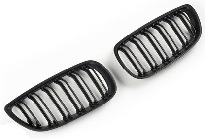 SUITABLE FOR BMW 3 SERIES E92 E93 06-10 SPORT GRILL DOUBLE BRIDGE MATT BLACK 