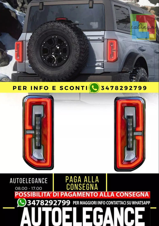 Fanali posteriori a LED per Ford Bronco 2021-up 6a generazione U725 Gruppo luci