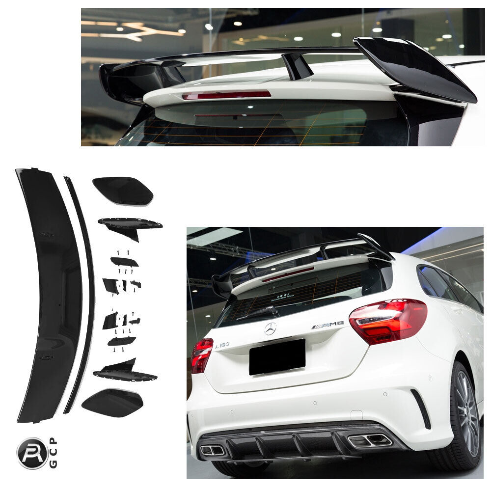 SPOILER TETTO SPOILER ALA POSTERIORE AMG LOOK NERO PER MERCEDES W176 CLASSE A