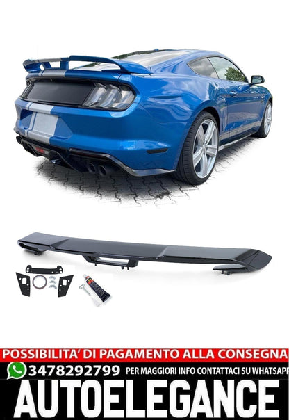 Spoiler Posteriore Sport Wing Performance 500 Nero per Ford Mustang Coupé 14-20