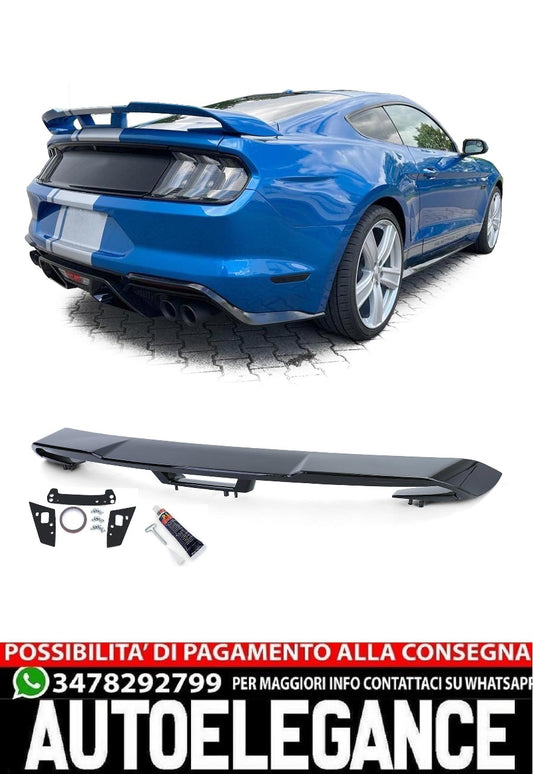 Spoiler Posteriore Sport Wing Performance 500 Nero per Ford Mustang Coupé 14-20