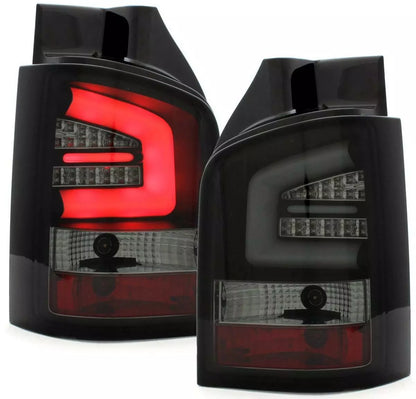 Luci posteriori LED per VW T5 Transporter 03-15/Multivan 03-09 nero lightbar