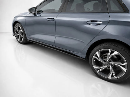 👉Gonne Laterali Prolunghe per Audi A3 8Y 2020+ Nero Lucido👈