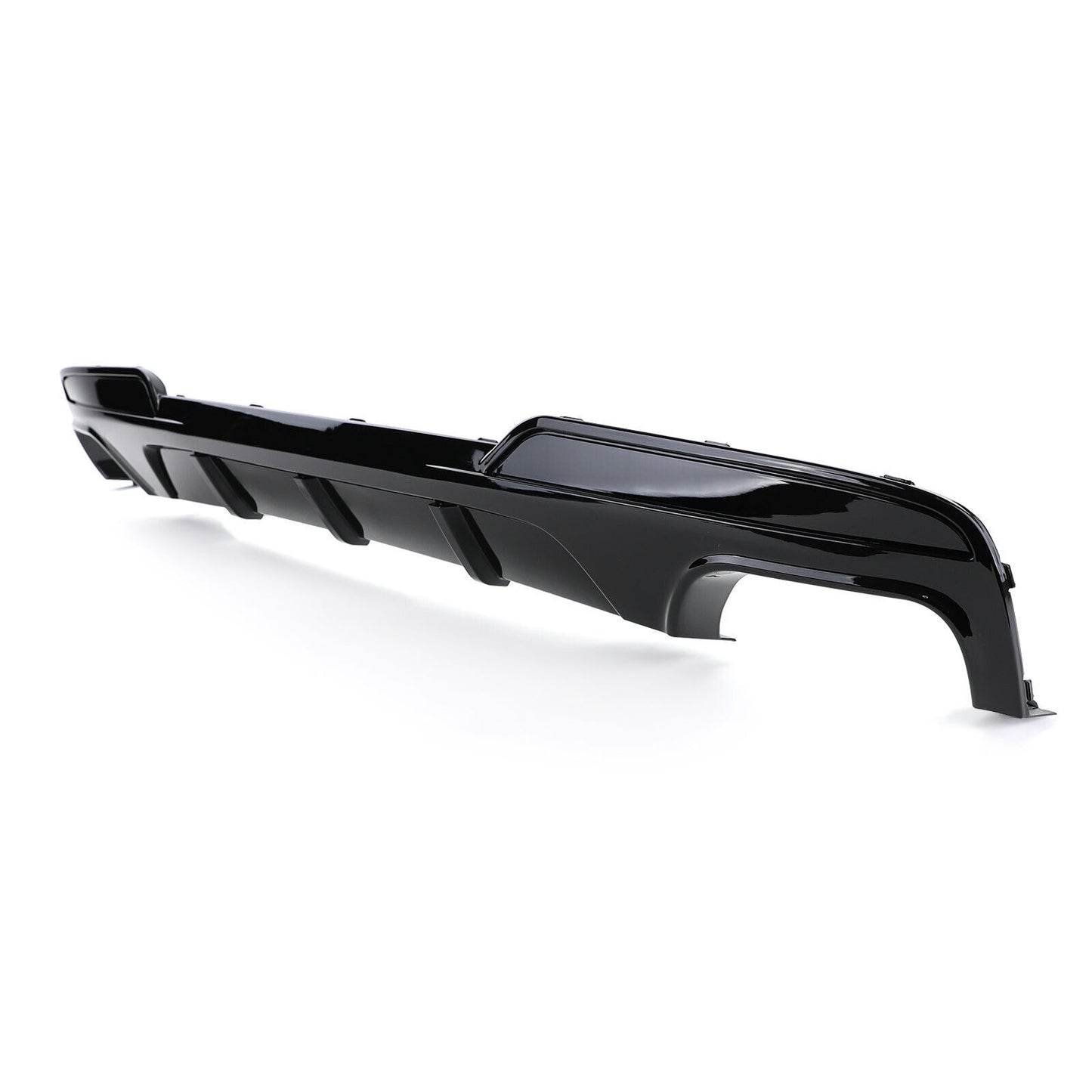 Diffusore Posteriore Lucido+Terminali di Scarico 4 Tubi Performance Look compatibile per BMW F10 F11 535