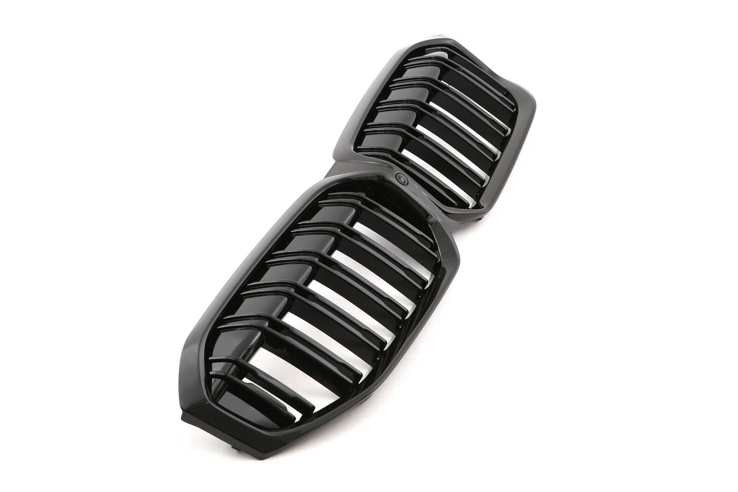 ADATTO PER BMW SERIE 3 G20 G21 LCI GRIGLIA DOPPIA BARRA NERO LUCIDO