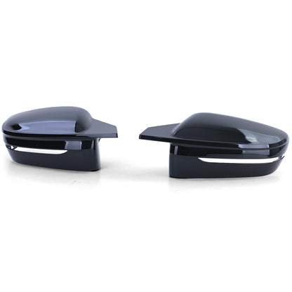 Calotte specchietti nere lucide di ricambio aftermarket compatibile con BMW Serie 4 G22 G23 G26 dal 20