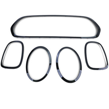 Cornice griglia fanali posteriori nera lucida compatibile per Mini F55 F56 F57 2014-2018