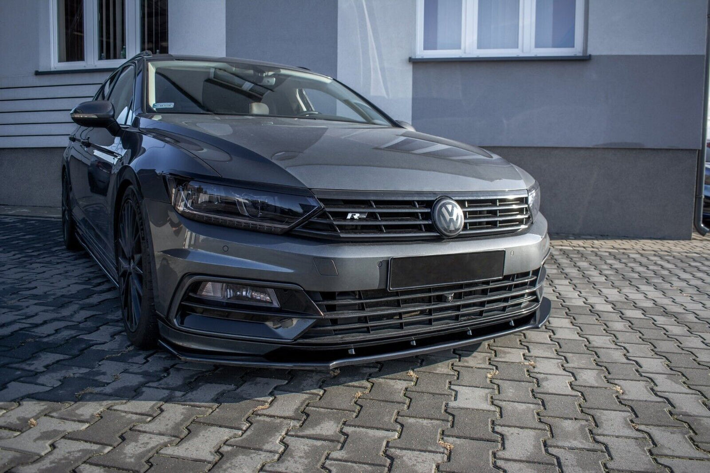 💕ART.1010 SPLITTER VW  PASSAT B8 2015-2019 RLINE NERO LUCIDO💕
