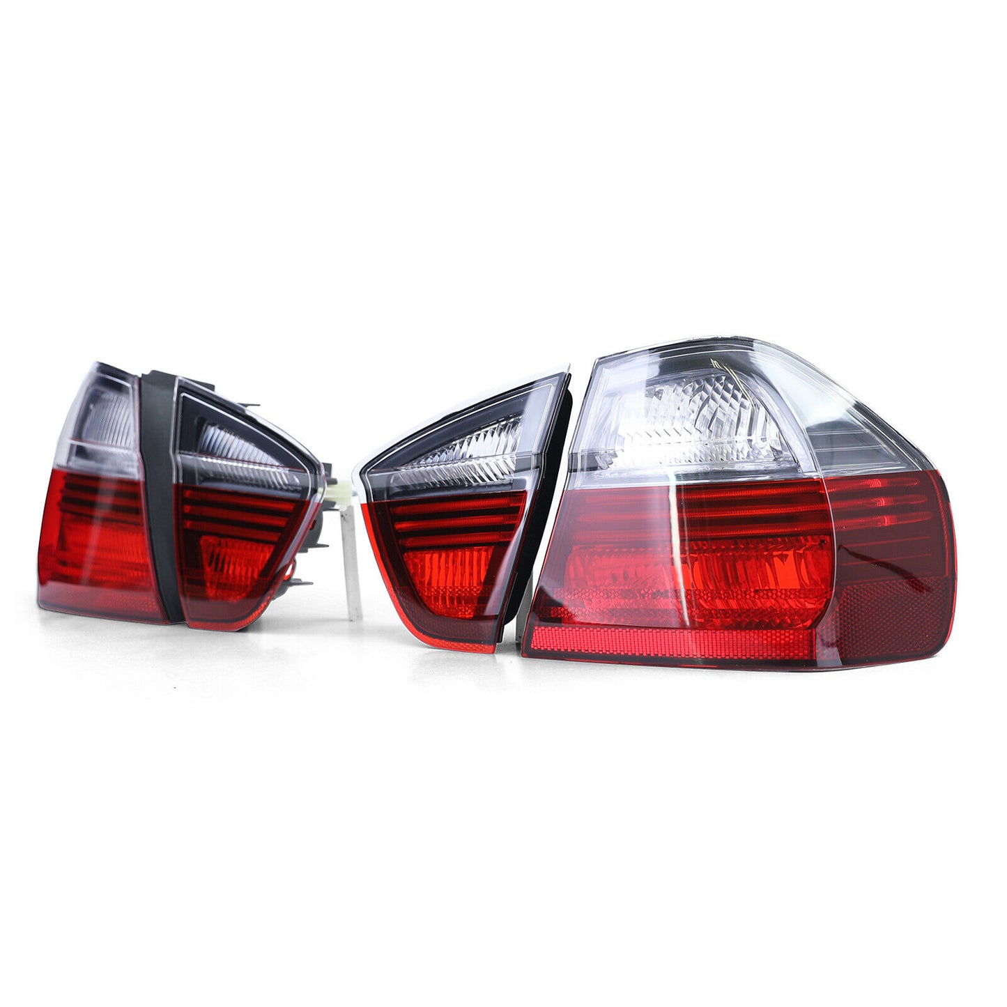 Rear lights suitable for BMW 5 Series E39 sedan 95-00 red black Glass 