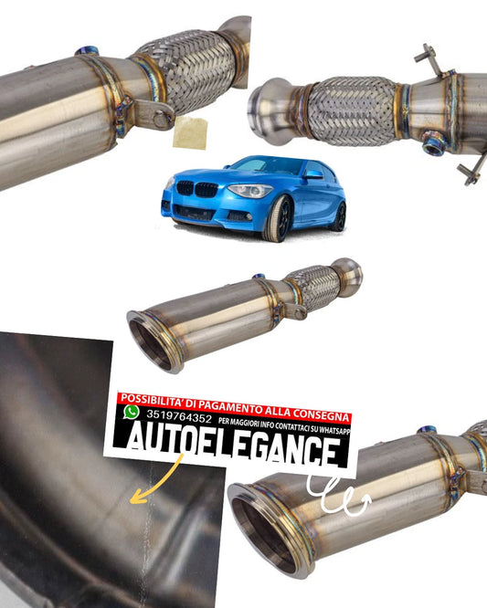Tubo di ricambio per downpipe in acciaio adatto per BMW F20 F21 120 125i Series