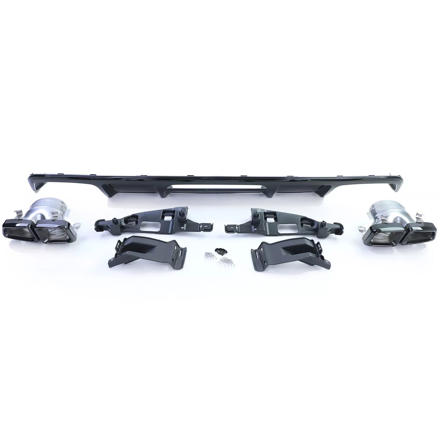 💎DIFFUSER + Black Exhaust Tips for Mercedes CLS C218 Facelift 14-18💎