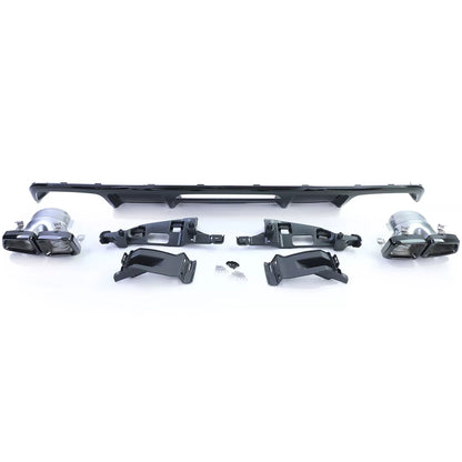 💎DIFFUSER + Black Exhaust Tips for Mercedes CLS C218 Facelift 14-18💎