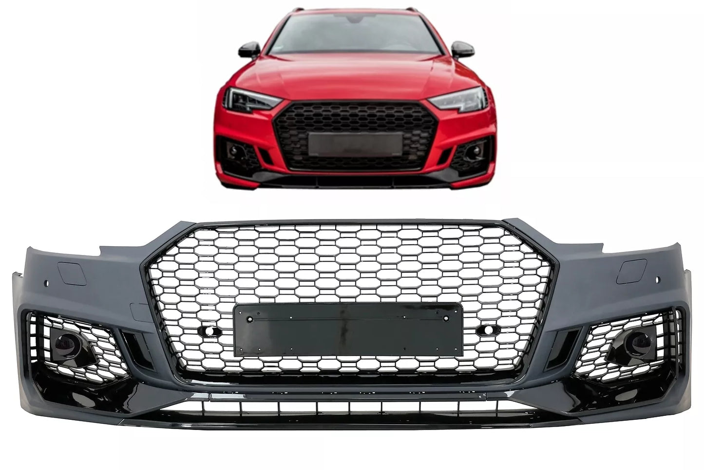 😍Paraurti per Audi A4 B9 8W Limo Avant 16-18 Quattro RS4 Look Griglie😍