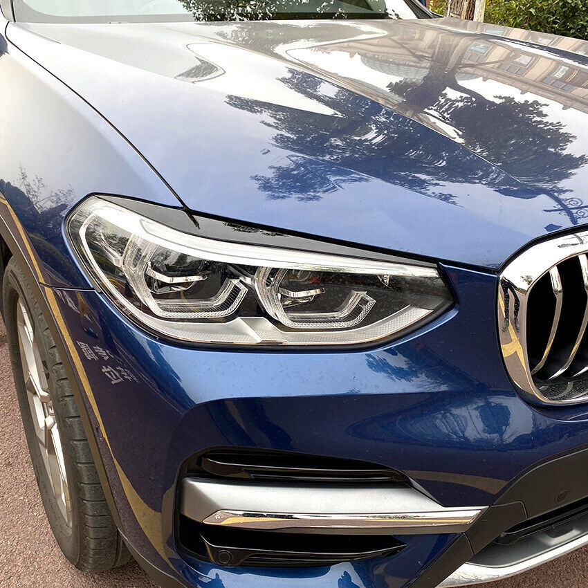 For BMW X3 G01 and X4 G02 bad look headlight panels glossy black 