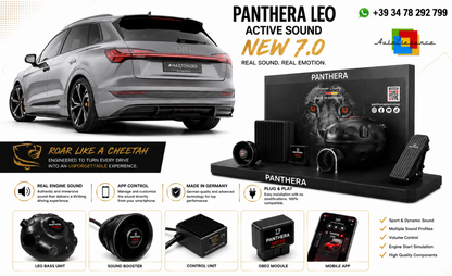 💫ART.2672 PANTHERA Soundsystem Booster 7.0 - Audi e-Tron S-Line 2018-2022💫