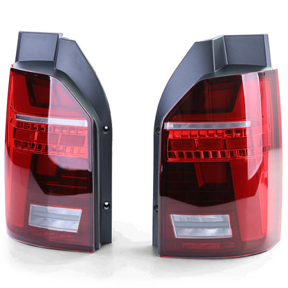 Fanale posteriore Facelift Rosso Trasparente aftermarket compatibile con T6 Bus con Portellone 15-19