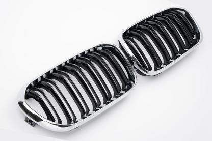 Griglie della griglia per BMW Serie 1 F20/F21 dal 2015 nere/cromate