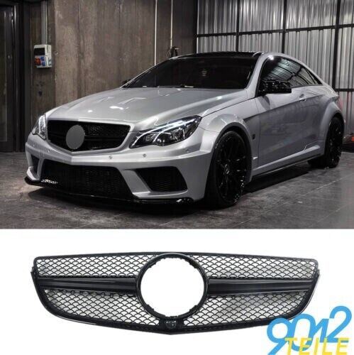 GRILLE MERCEDES LOOK AMG E CLASS W207 C207 A207 GLOSSY BLACK 13-16
