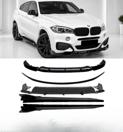 💕 BODYKIT   BMW X6 F16 M SPORT NERO LUCIDO 15-19 💕