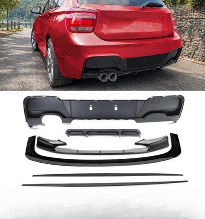 💕 BODYKIT  BMW SERIE 1 F20 F21  NERO LUCIDO 2011-2015💕