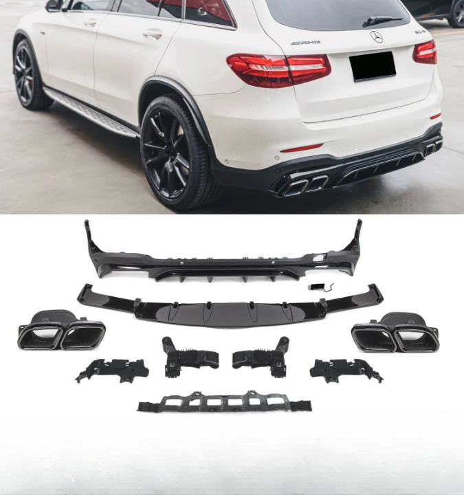 💕DISFFUSORI MERCEDES GLC X253 AMG FACELIFT GLC63 NERO  LUCIDO💕