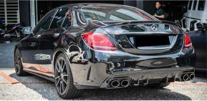 💕DIFFUSORI  MERCEDES CLASSE C W205   C43 NERO LUCIDO💕