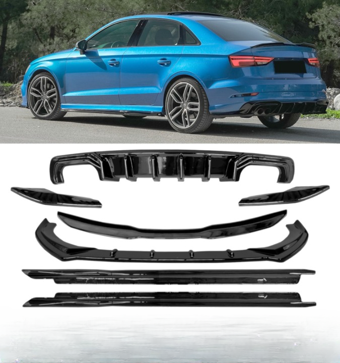 💕BODYKIT AUDI A3 8V  16-20 NERO  LUCIDO 💕