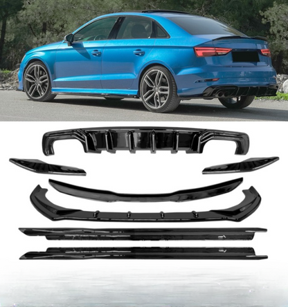 💕BODYKIT AUDI A3 8V  16-20 NERO  LUCIDO 💕