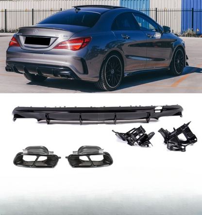 💕DIFFUSORI  MERCEDES CLA W117 AMG NERO LUCIDO   13-19💕