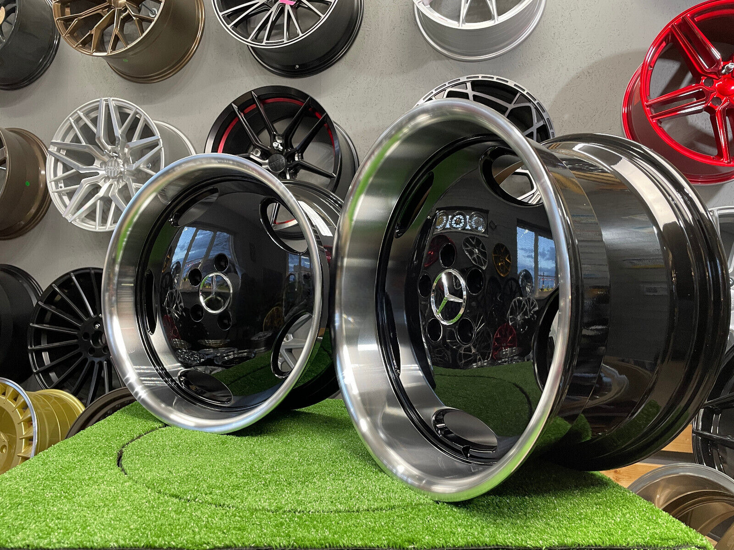 ADATTO per Mercedes E S Sl CL W124 CERCHI IN LEGA 18'' 5x112 Monoblocco AMG