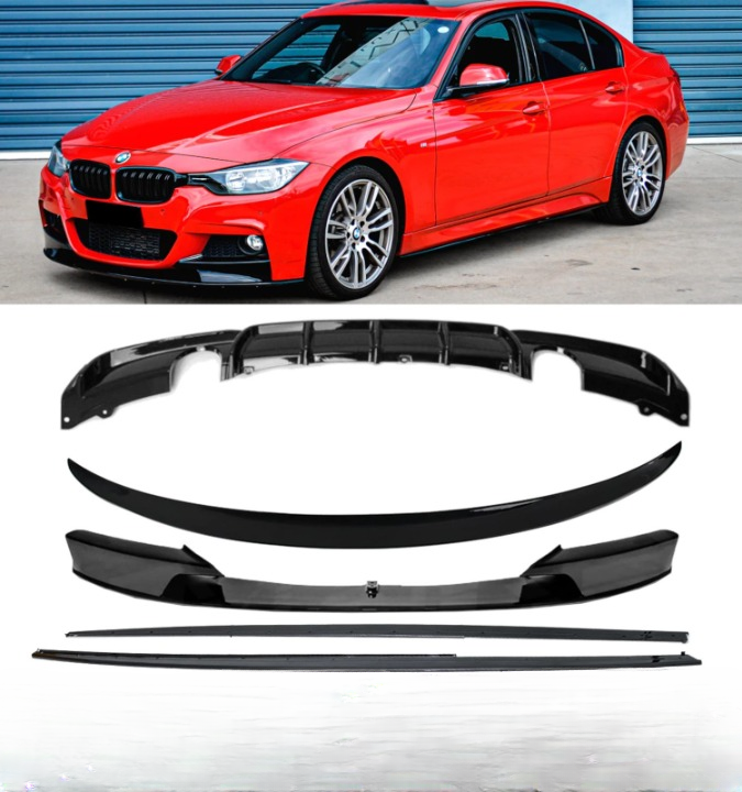 💕 BODYKIT  BMW SERIE 3 F30 M-SPORT NERO  LUCIDO 2012-2019💕